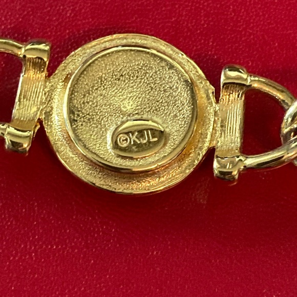 Kenneth Jay Lane Goldtone Multi-Colored Stone Necklace - Picture 5 of 5